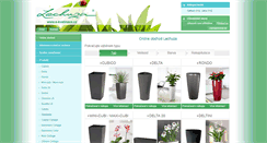 Desktop Screenshot of e-kvetinace.cz